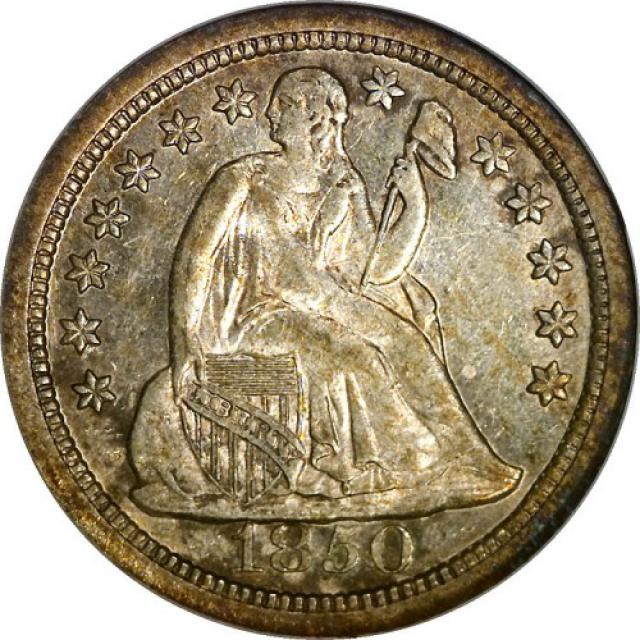 Монета Seated Liberty Dime, 1 дайм 1850, США, США
