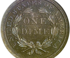 Монета Seated Liberty Dime, 1 дайм 1848, США, США
