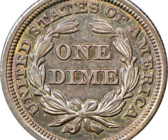Монета Seated Liberty Dime, 1 дайм 1847, США, США