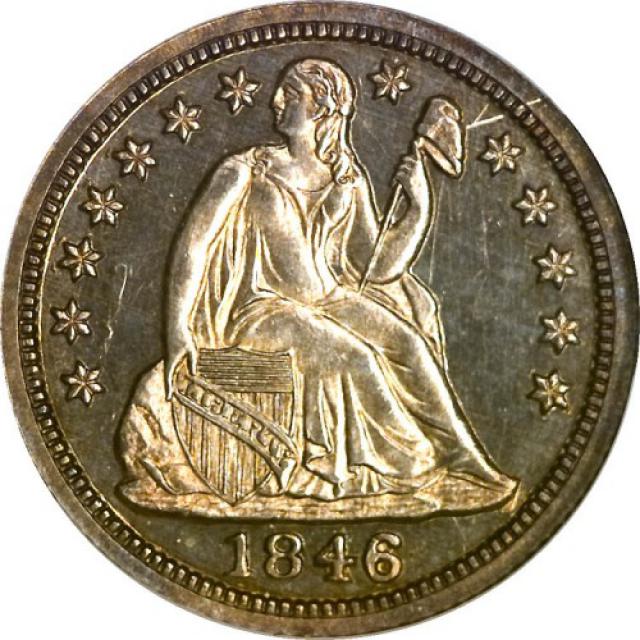 Монета Seated Liberty Dime, 1 дайм 1846, США, США