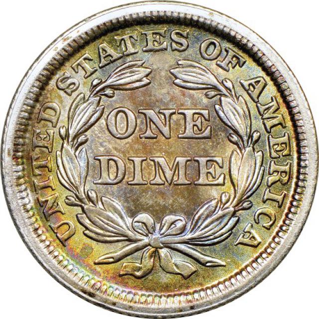 Монета Seated Liberty Dime, 1 дайм 1845, США, США
