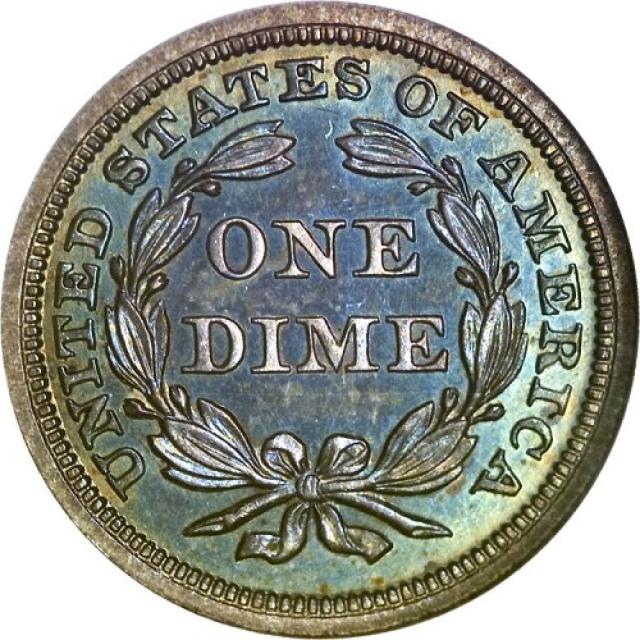 Монета Seated Liberty Dime, 1 дайм 1844, США, США