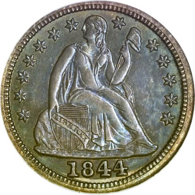 Монета Seated Liberty Dime, 1 дайм 1844, США, США