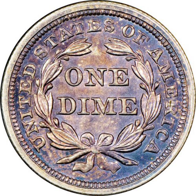 Монета Seated Liberty Dime, 1 дайм 1843, США, США