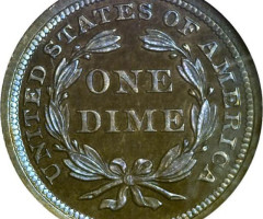 Монета Seated Liberty Dime, 1 дайм 1842, США, США