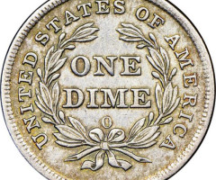 Монета Seated Liberty Dime, 1 дайм 1839, США, США