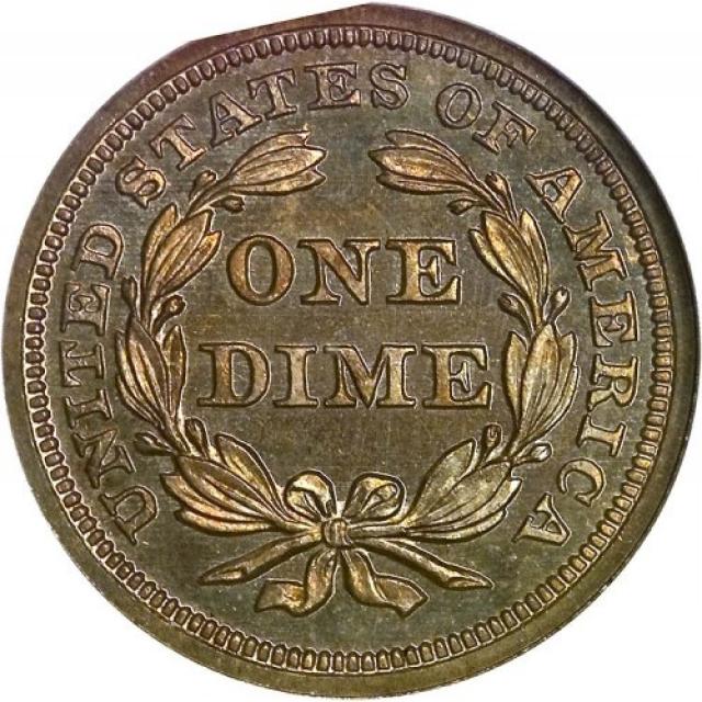 Монета Seated Liberty Dime, 1 дайм 1854, США, США