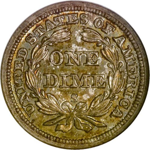 Монета Seated Liberty Dime, 1 дайм 1860, США, США