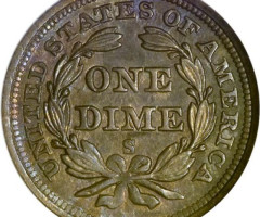 Монета Seated Liberty Dime, 1 дайм 1859, США, США