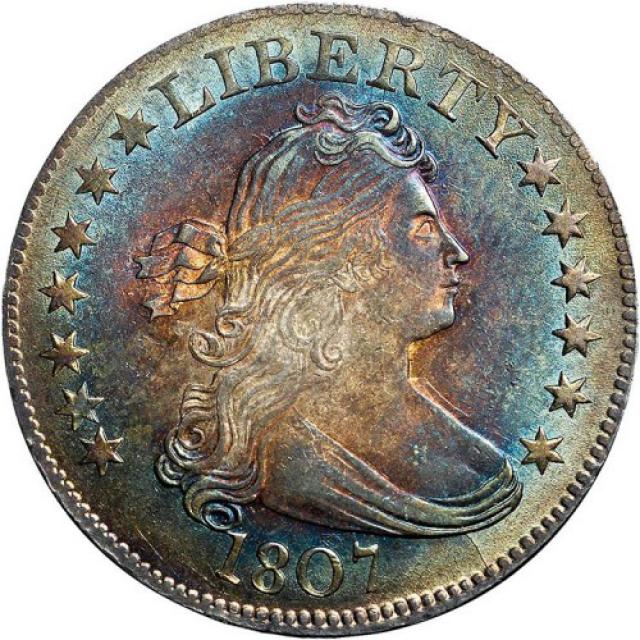 Монета Drapped Bust Quarter, ¼ долара 1807, США, США