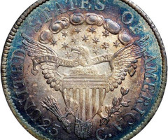 Монета Drapped Bust Quarter, ¼ долара 1806, США, США