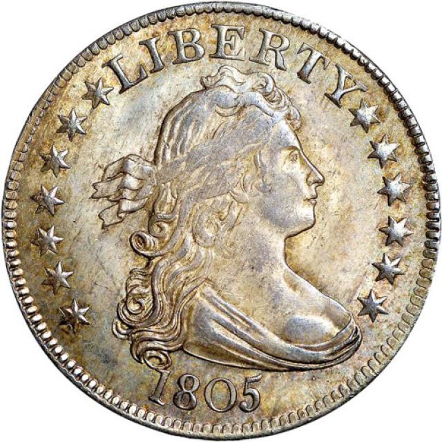 Монета Drapped Bust Quarter, ¼ долара 1805, США, США