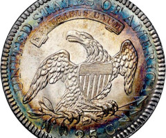 Монета Liberty Cap Quarter, ¼ долара 1828, США, США