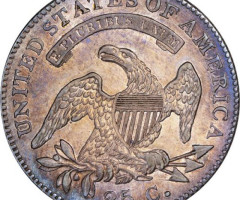Монета Liberty Cap Quarter, ¼ долара 1824, США, США
