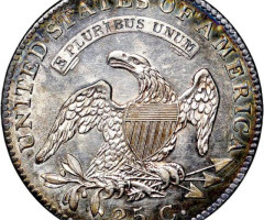Монета Liberty Cap Quarter, ¼ долара 1822, США, США