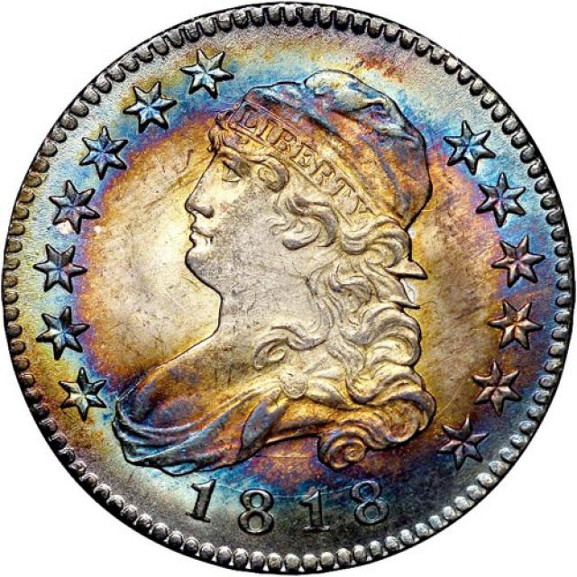 Монета Liberty Cap Quarter, ¼ долара 1818, США, США