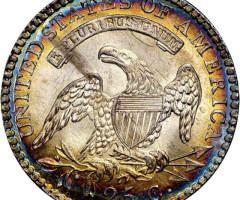 Монета Liberty Cap Quarter, ¼ долара 1818, США, США