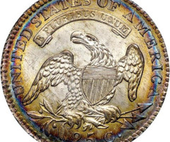 Монета Liberty Cap Quarter, ¼ долара 1815, США, США