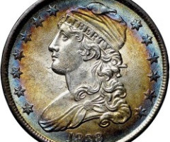 Монета Liberty Cap Quarter, ¼ долара 1838, США, США