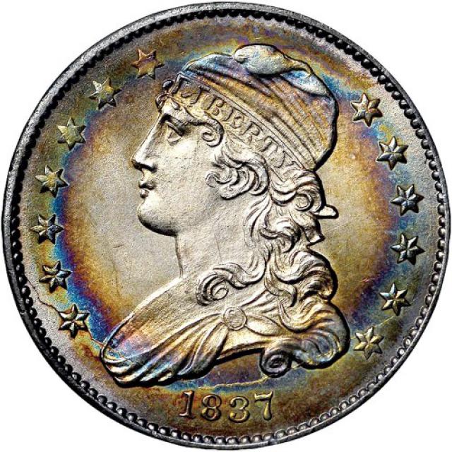 Монета Liberty Cap Quarter, ¼ долара 1837, США, США