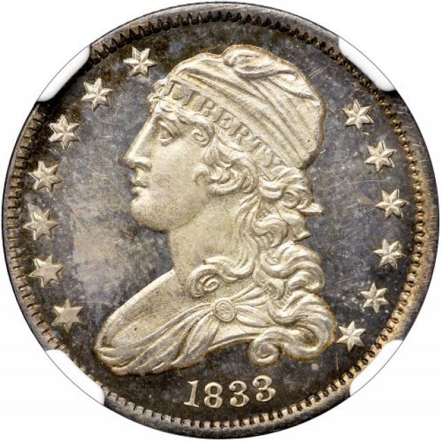 Монета Liberty Cap Quarter, ¼ долара 1833, США, США