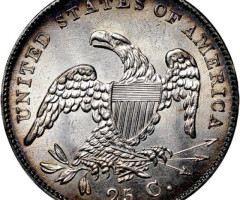 Монета Liberty Cap Quarter, ¼ долара 1832, США, США
