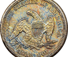 Монета Seated Liberty Quarter, ¼ долара 1852, США, США