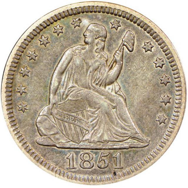Монета Seated Liberty Quarter, ¼ долара 1851, США, США