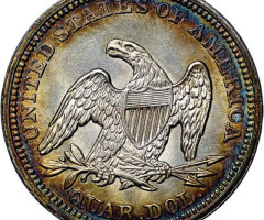 Монета Seated Liberty Quarter, ¼ долара 1850, США, США