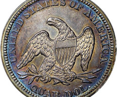 Монета Seated Liberty Quarter, ¼ долара 1846, США, США