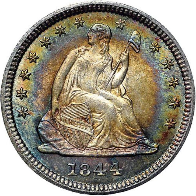 Монета Seated Liberty Quarter, ¼ долара 1844, США, США