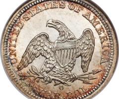 Монета Seated Liberty Quarter, ¼ долара 1841, США, США