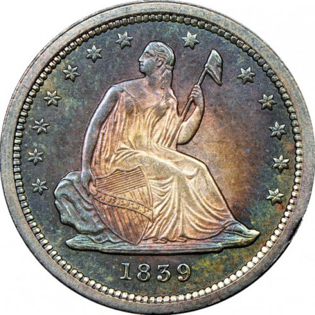 Монета Seated Liberty Quarter, ¼ долара 1839, США, США