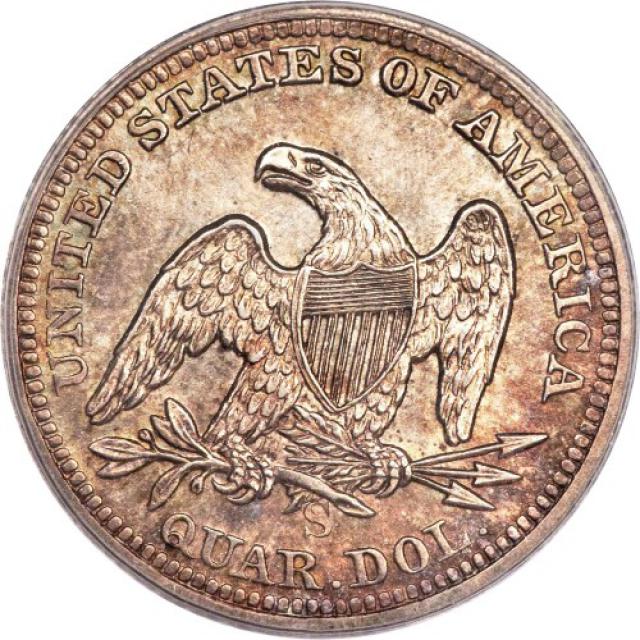 Монета Seated Liberty Quarter, ¼ долара 1855, США, США