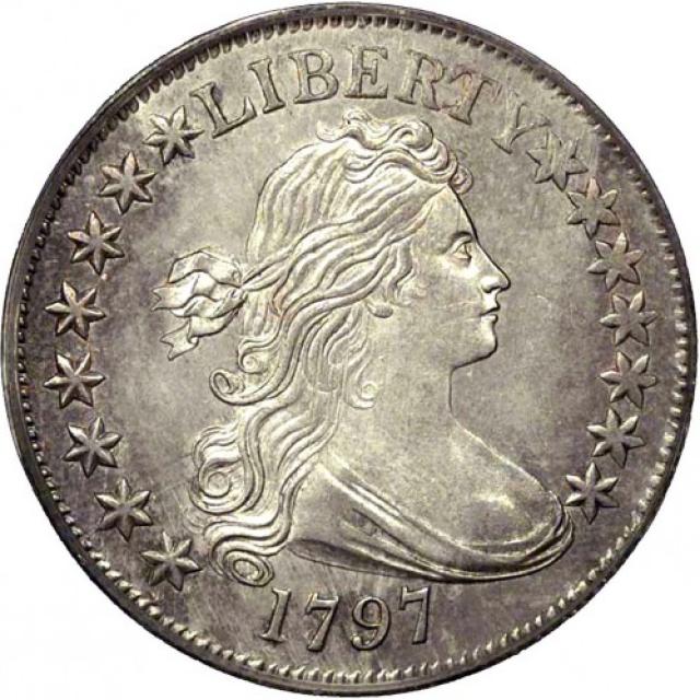 Монета Draped Bust Half Dollar, ½ долара 1797, США, США
