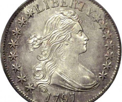 Монета Draped Bust Half Dollar, ½ долара 1797, США, США