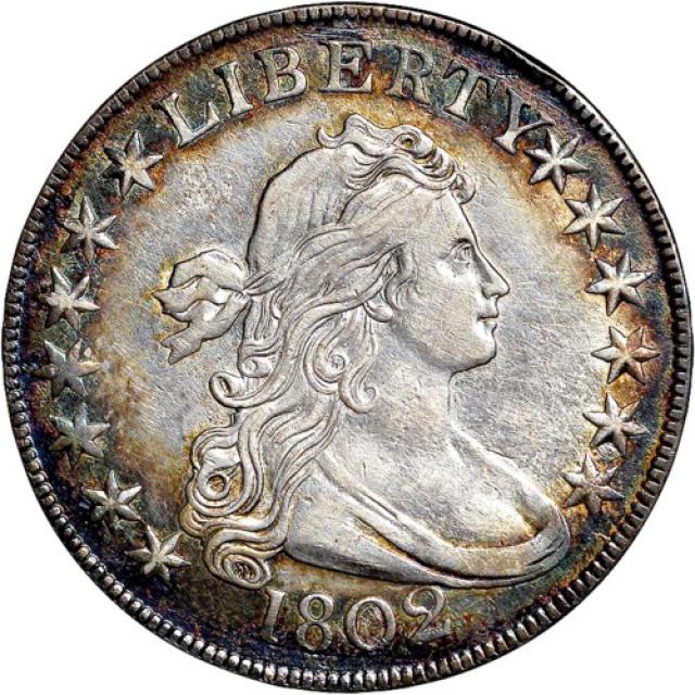 Монета Draped Bust Half Dollar, ½ долара 1802, США, США
