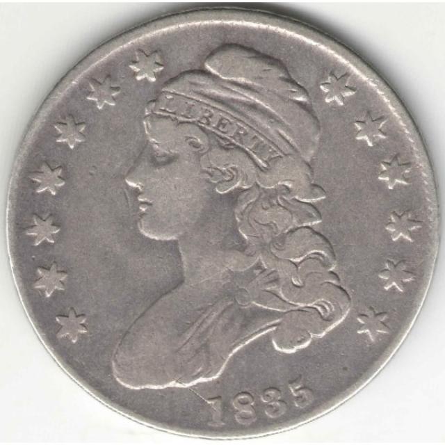 Монета Capped Bust Half Dollar, 50 центів 1835, США, США