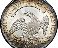Монета Capped Bust Half Dollar, 50 центів 1833, США, США