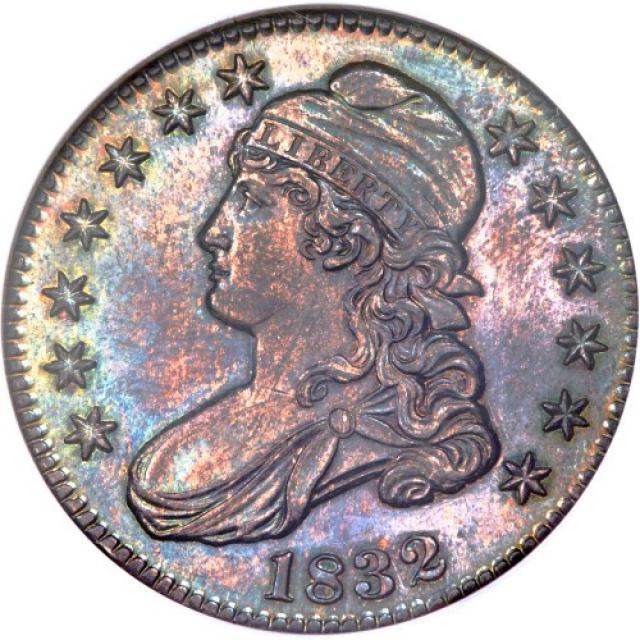 Монета Capped Bust Half Dollar, 50 центів 1832, США, США