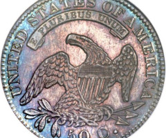 Монета Capped Bust Half Dollar, 50 центів 1832, США, США