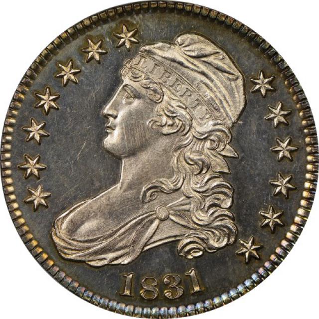 Монета Capped Bust Half Dollar, 50 центів 1831, США, США