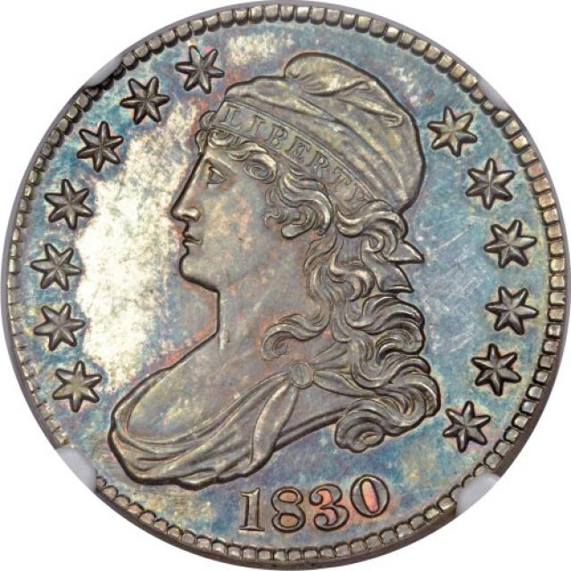 Монета Capped Bust Half Dollar, 50 центів 1830, США, США