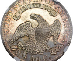 Монета Capped Bust Half Dollar, 50 центів 1830, США, США