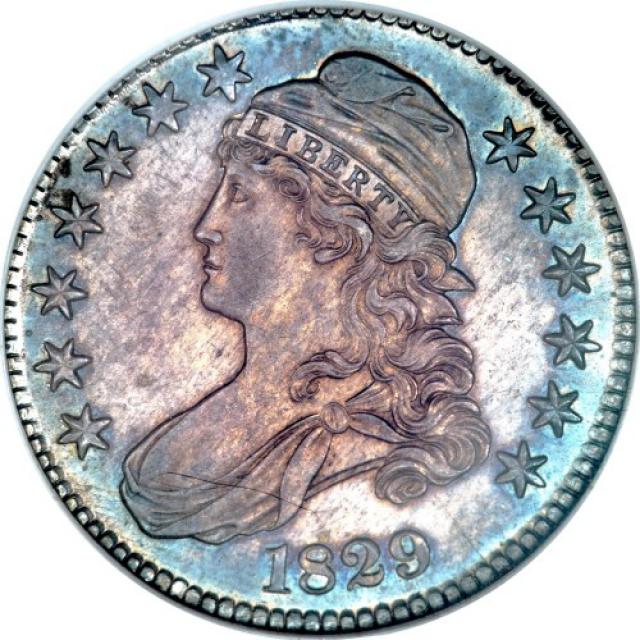 Монета Capped Bust Half Dollar, 50 центів 1829, США, США