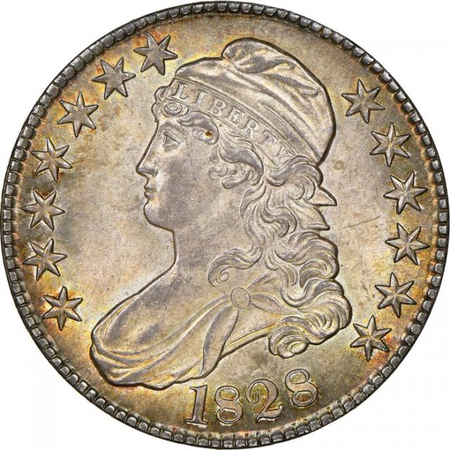 Монета Capped Bust Half Dollar, 50 центів 1828, США, США