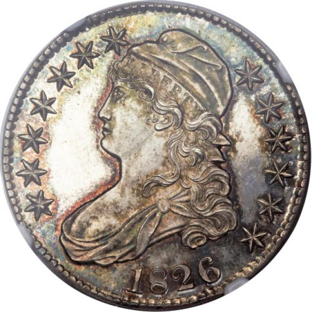Монета Capped Bust Half Dollar, 50 центів 1826, США, США