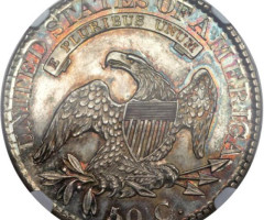 Монета Capped Bust Half Dollar, 50 центів 1826, США, США