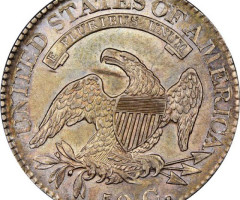 Монета Capped Bust Half Dollar, 50 центів 1825, США, США