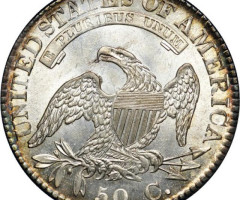 Монета Capped Bust Half Dollar, 50 центів 1824, США, США